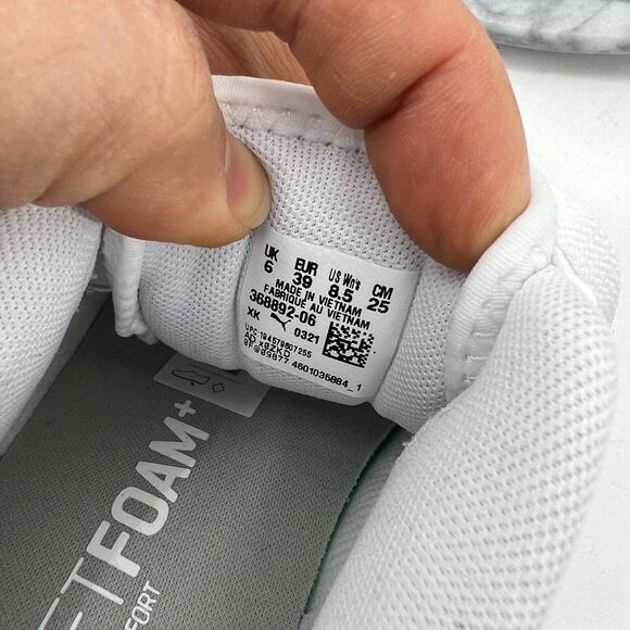 Puma Running Shoes Womens 8.5 White Next Cage Lace Up Athletic Lifestyle 368892 - Picture 10 of 12